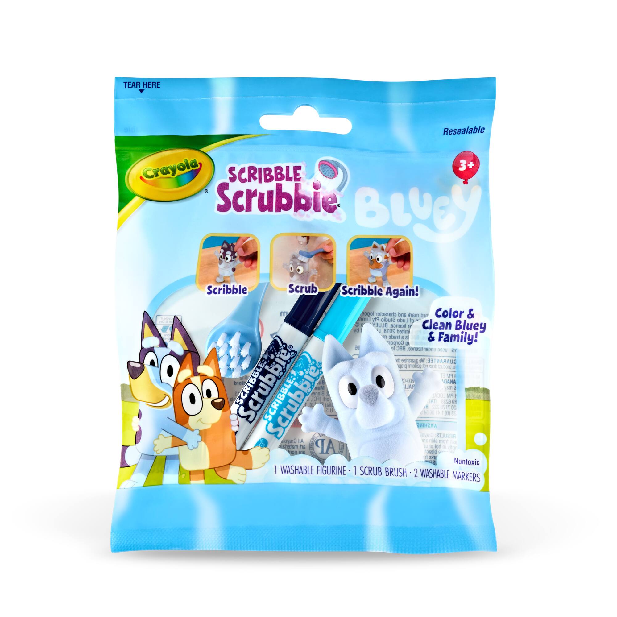 Assorted Crayola® Bluey Scribble Scrubbie®, 1pc.